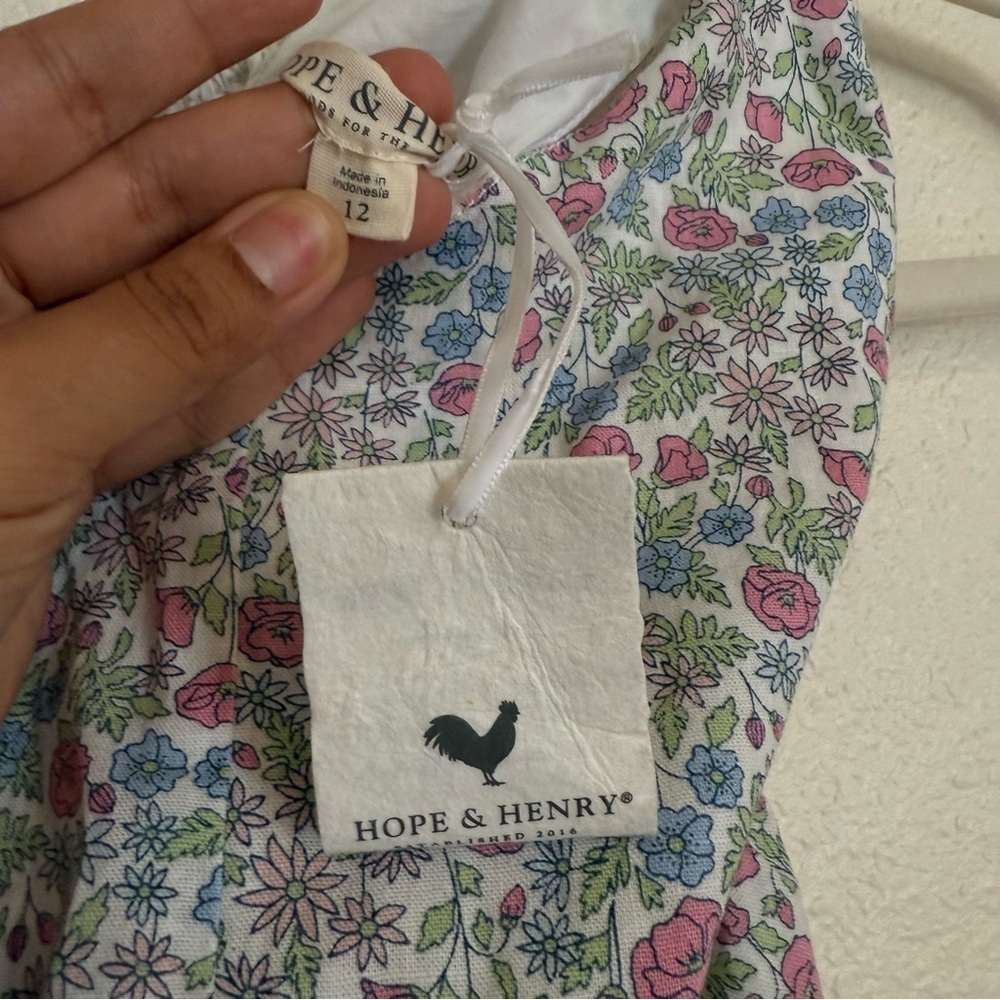 Hope and Henry girls floral jumpsuit - Picture 4 of 7